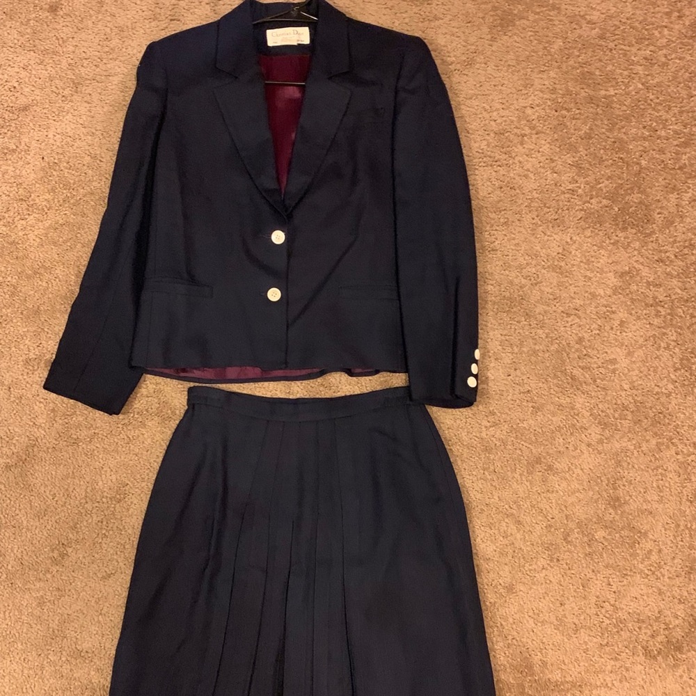AUTHENTIC Christian Dior Navy Suit